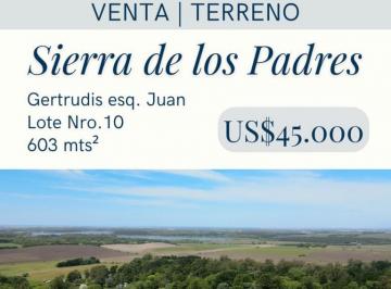 Terreno · 603m² · Lotes en Venta Sierra de Los Padres