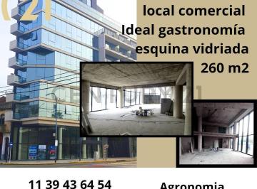 Oficina comercial · 269m² · 3 Ambientes · Alquiler Local Comercial en Esquina, 270 m², Agronomia