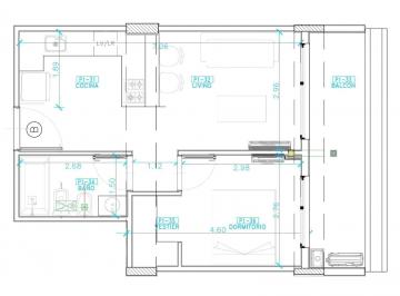 Departamento · 41m² · 2 Ambientes · Departamento en Venta a Estrenar 2 Ambientes