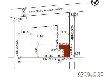 Terreno , Córdoba · Vendo - Lote 247 m² - Apto Edificio 7 Pisos - Calle Mendoza y La Rioja