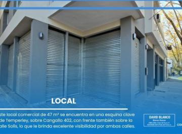 Local comercial · 47m² · Local en Temperley, Local Esquina, Local a Estrenar, Apto Credito