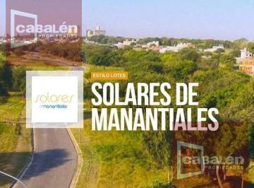 Terreno · 305m² · Terreno en Solares de Manantiales, Apto Dúplex. 305 m²