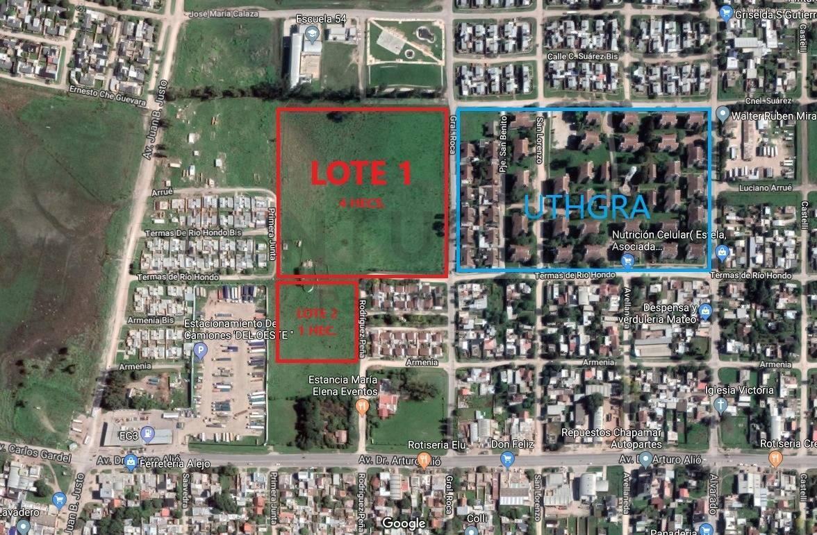 Importante fracción de 4 ha en zona estratégica