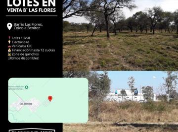 Terreno · 500m² · Lotes en Venta! - Barrio Las Flores – Colonia Benitez