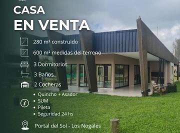 Casa · 280m² · 3 Dormitorios · 2 Cocheras · Casa en Venta en Los Nogales