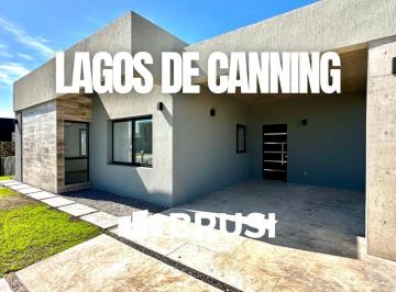 Casa · 130m² · 4 Ambientes · 1 Cochera · Casa a La Venta en Una Planta en Lagos de Canning - Oportunidad