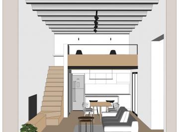 Departamento · 124m² · 5 Ambientes · 1 Cochera · Jujuy y Pichincha (00 - 05) - Casa Planta Baja Entrepiso Patio - Edificio Patrimonio