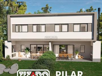 Casa en 2 plantas · Casa con Jardin en Venta. Barrio Privado. Duplex 4 Ambientes. Pilar, Zona Norte