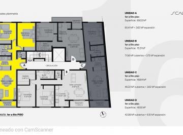 Departamento · 65m² · 3 Ambientes · Venta Dpto. 2 Dorm. Torre Scala 1 Tipología a