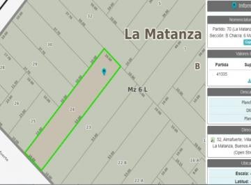 Terreno , La Matanza · Excelente Lote de 530 m²