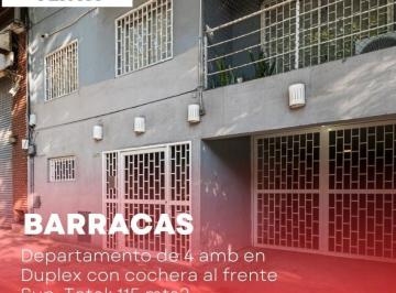 Departamento · 82m² · 4 Ambientes · 1 Cochera · Departamento en Duplex - C/cochera Cubierta y Parrilla
