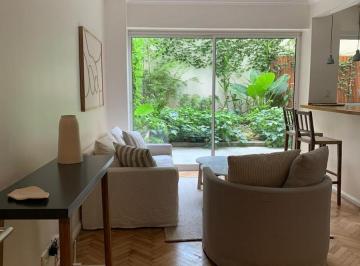 Departamento · 70m² · 2 Ambientes · Lindisima Pb Amoblada con Jardín - Excelente Ubicación Barrio de Recoleta