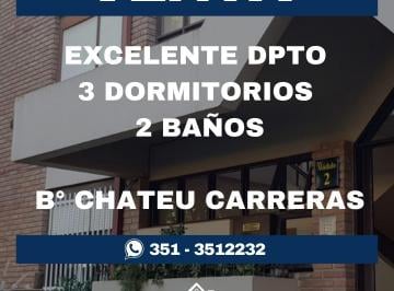 Departamento de 3 ambientes, Córdoba · Departamento en Venta B° Chateau Carreras 3 Dorm.