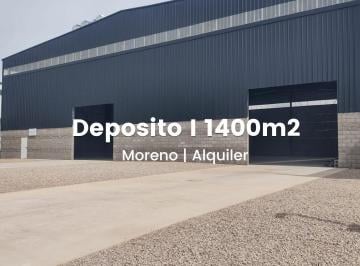 Bodega-Galpón · 1422m² · Alquiler Deposito Galpon en Parque Industrial Moreno Pim 1