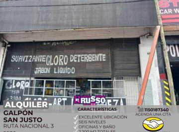 RUS-RUS-10438_2 · Alquiler de Galpón en San Justo - Excelente Ubicación