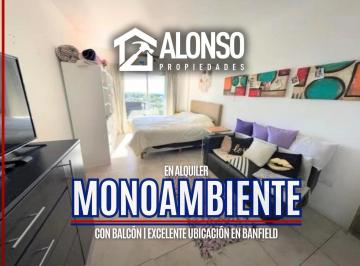 Departamento · 29m² · 1 Ambiente · Departamento Monoambiente con Balcon en Alquiler en Banfield
