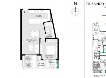 Departamento · 50m² · Venta. Departamento 1 Dormitorio en Construcción.
