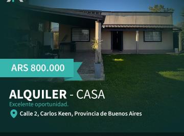Casa de 4 ambientes, Luján · Alquiler de Casa en Carlos Keen