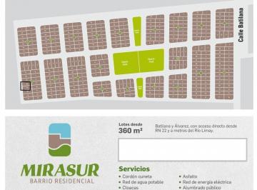 Terreno · 378m² · Terreno en Venta Plottier - Bº Mirasur