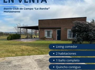 Casa de 3 ambientes, Pilar · Venta de Casa de Campo - Bº La Ranita - Manzanares