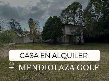 Casa · 150m² · 5 Ambientes · 1 Cochera · Casa en Alquiler Mendiolaza Golf Housing Cerrado