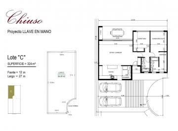 Casa · 100m² · 3 Ambientes · 2 Cocheras · Casa Llave en Mano (Planta Unica) - Castelar Norte - Barrio Cerrado - "Chiuso"