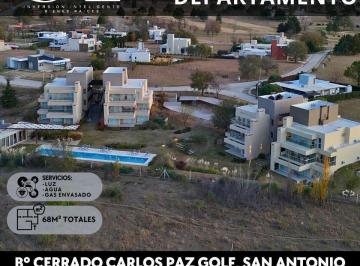 Departamento · 68m² · 2 Ambientes · 1 Cochera · Dpto de Categoría 1 Dor C/cochera y Pileta. Country Carlos Paz Golf. San Antonio de Arredondo.