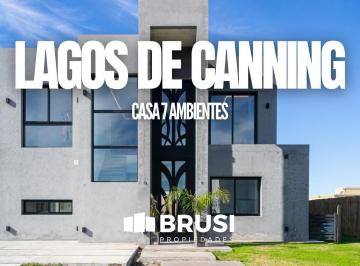 Casa · 650m² · 7 Ambientes · 2 Cocheras · Casa Premium en Dos Plantas en Lagos de Canning con Piscina y 7 Ambientes
