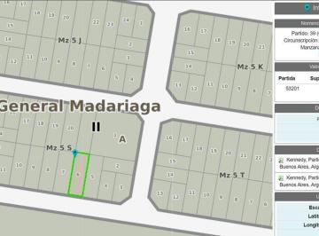 Terreno · 300m² · Venta de Lote Barrio Kennedy Madariaga