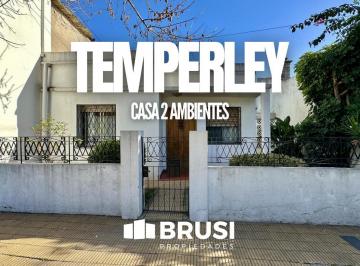 Casa · 80m² · 2 Ambientes · Casa 2 Ambientes en Venta en Temperley Este.