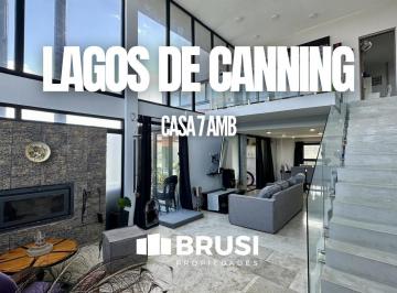 Casa · 260m² · 7 Ambientes · 3 Cocheras · Casa a La Venta en Lagos de Canning en 2 Plantas con Pileta