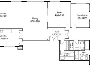 Departamento · 171m² · 4 Ambientes · Venta Piso 4 Amb Dependencia Av Alvear Recoleta