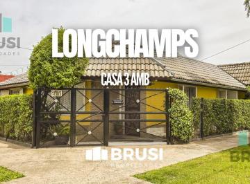 Casa · 110m² · 3 Ambientes · 2 Cocheras · Casa en Venta en Longchamps - 3 Ambientes