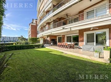 Departamento · 90m² · 3 Ambientes · 1 Cochera · Departamento en Pb con Jardín de 3 Ambientes en Miradores de La Bahia, Nordelta.
