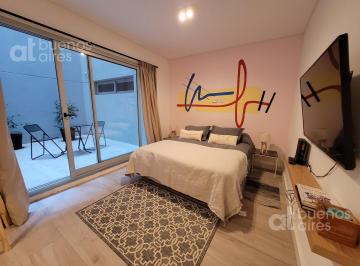 Departamento · 31m² · 1 Ambiente · Departamento Monoambiente con Patio y Amenities en Monserrat en Alquiler Temporario