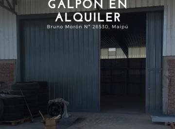 Bodega-Galpón de 3 ambientes, Maipú · Galpón en Alquiler, Maipú!