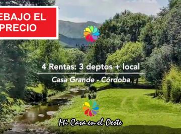 Casa · 200m² · 7 Ambientes · 3 Cocheras · Liquidamos Urgente! Vendemos: 3 Deptos: 4 Dorm. - 3 Baños Local - Sierras de Córdoba