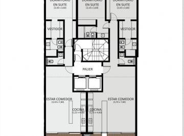 Departamento · 66m² · 2 Ambientes · Departamento - Plaza Mitre