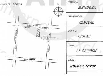 Terreno · 402m² · Venta Lote 400 m² Calle Moldes Ciudad (6ta Secc) 9 m Frente X 44.7 de Fondo.