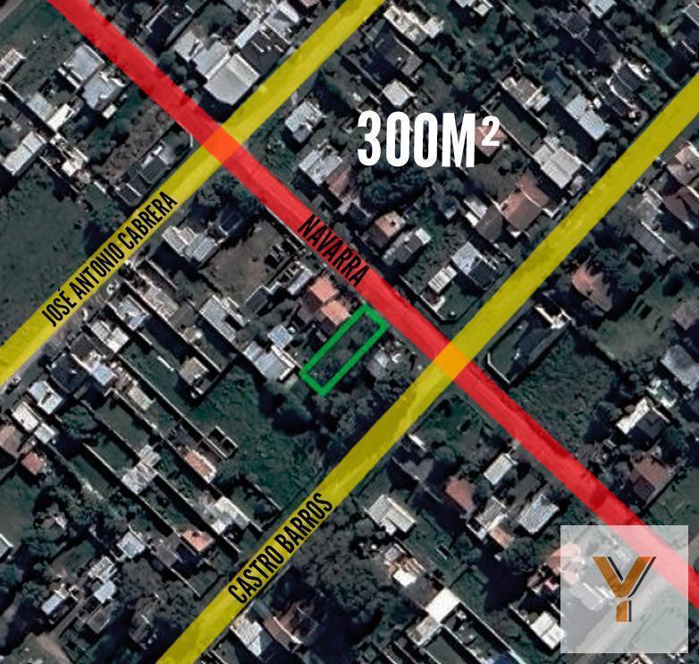 Terreno en venta 300m² sobre calle Navarro