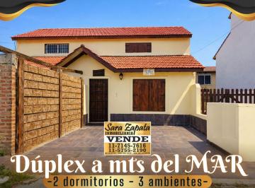 Casa de 3 ambientes, Mar del Tuyú · Calle 61 E/costanera y 1 Mar del Tuyú Dúplex Vende Sara Zapata Inmobiliaria
