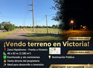 Terreno 3280m² Venta · Gran Lote 40x82 m en Zona Hipódromo – Frente a Victenis
