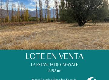 Terreno , Cafayate · Lote en Venta de 2152 m². en La Estancia de Cafayate, Salta.