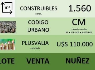 Terreno , Belgrano · Terreno en Nuñez