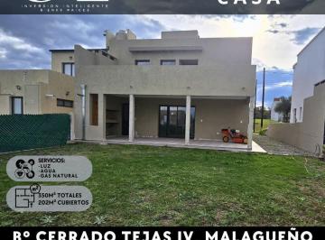 Casa · 202m² · 6 Ambientes · 1 Cochera · Se Vende Propiedad de Categoría a Estrenar B° Cerrado Tejas IV. Malagueño.