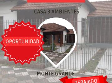Casa de 3 ambientes, Esteban Echeverría · Casa 3 Ambientes - Excelente Ubicacion - Monte Grande Oportunidad