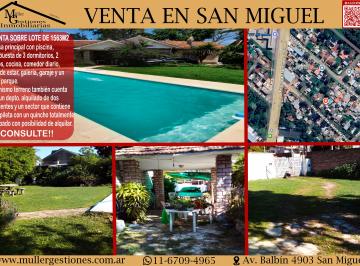 Casa de 6 ambientes, San Miguel · F. J. Sta. Maria de Oro 1476, San Miguel (Casa, Depto. y Alquiler Para Eventos)