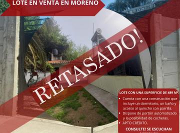 Terreno de 1 ambiente, Moreno · Ricardo Gutierrez 10740, Moreno