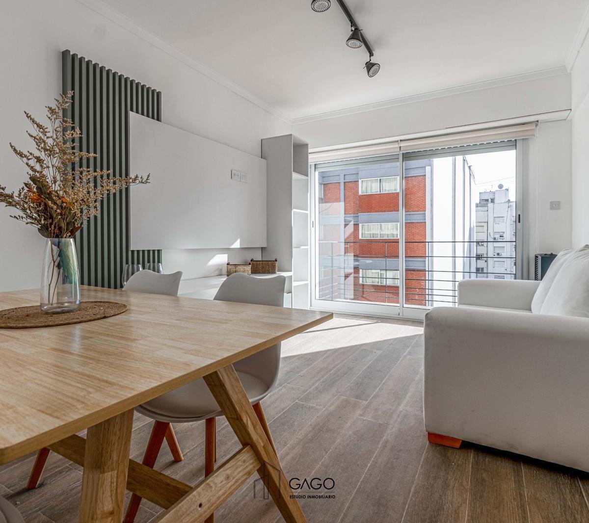 Depto 2 amb, 40m² con balcón — Plaza Colón