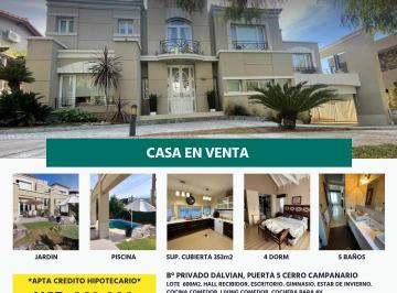 Casa de 15 ambientes, Ciudad de Mendoza · B° Dalvian Magnifica Casa a La Venta, a m de Puerta 5